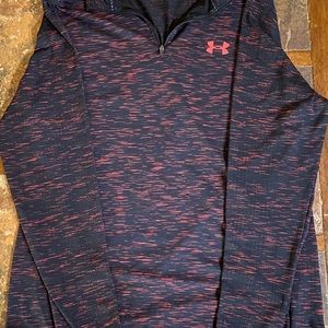 Men’s Under Armour 1/2 zip, long sleeve shirt, large